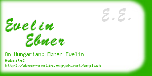evelin ebner business card